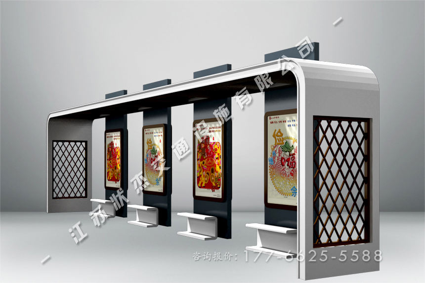 中國(guó)風(fēng)候車亭制作廠家