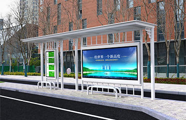 港灣式候車亭價格效果圖