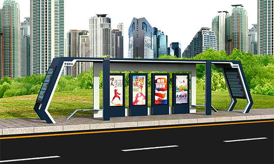 公交候車亭效果圖